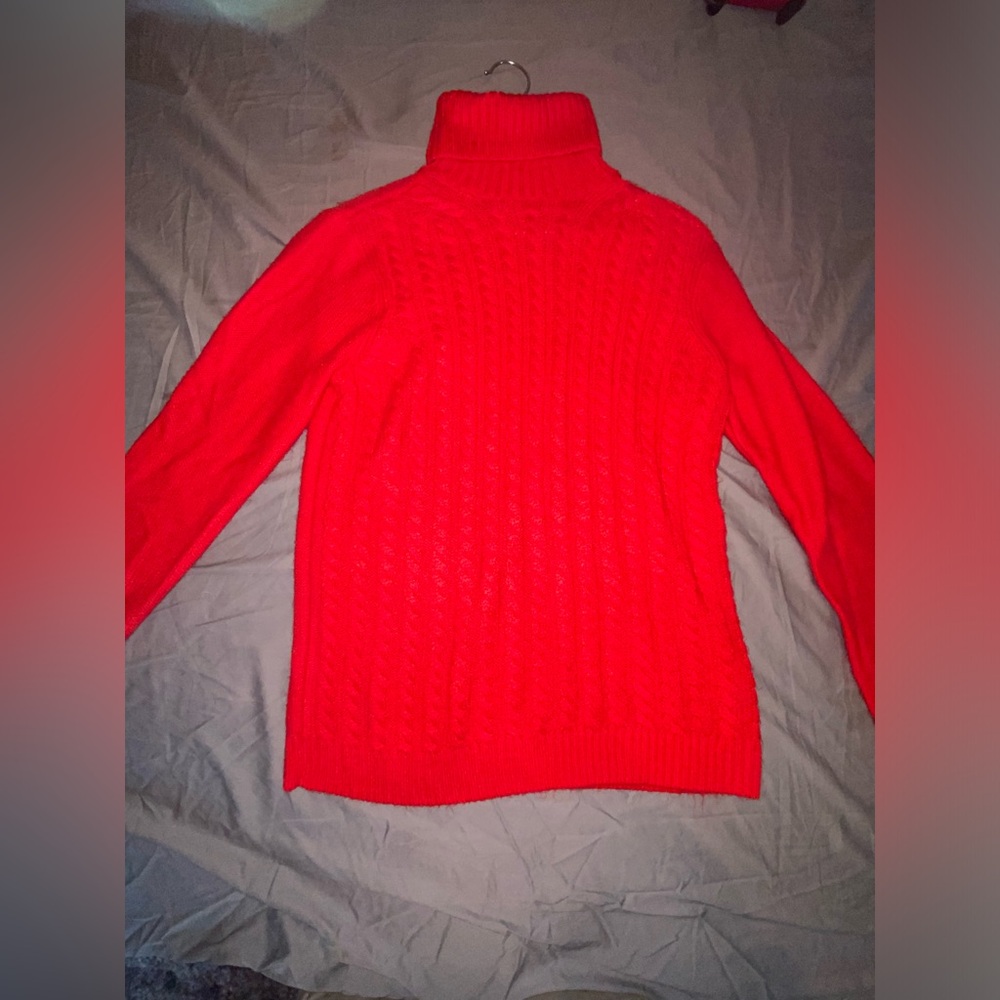 croft & barrow “rowdy red” wmns turtleneck